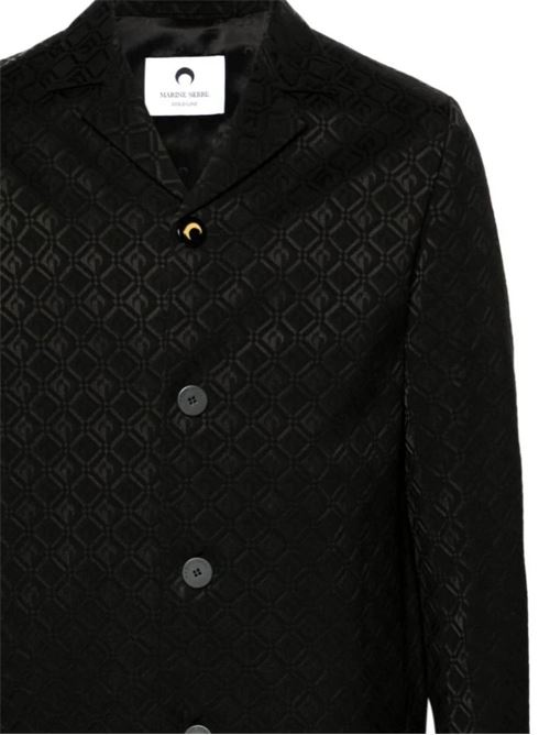 Black Moon Diamant jacquard jacket Marine Serre | MJA045CWOV0024BK99